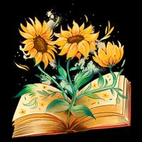 Sunflower Book Zip Tote Bag