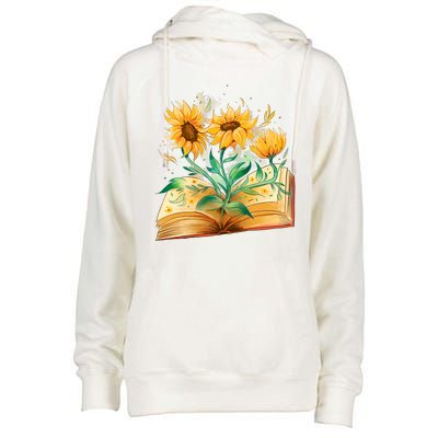 Sunflower Book Womens Funnel Neck Pullover Hood