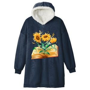 Sunflower Book Hooded Wearable Blanket