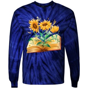 Sunflower Book Tie-Dye Long Sleeve Shirt