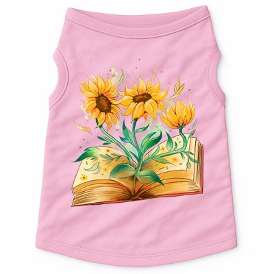 Sunflower Book Doggie Tank