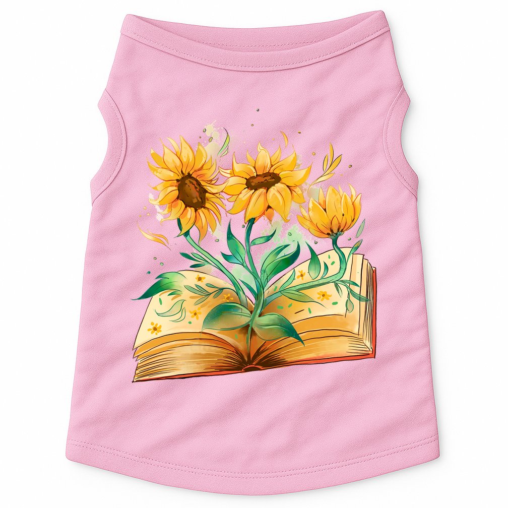 Sunflower Book Doggie Tank