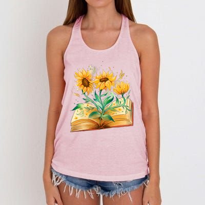 Sunflower Book Women's Knotted Racerback Tank