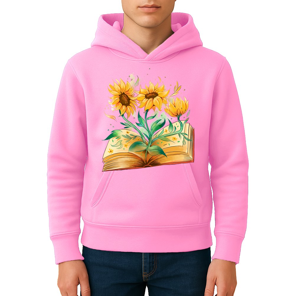 Sunflower Book Kids Hoodie