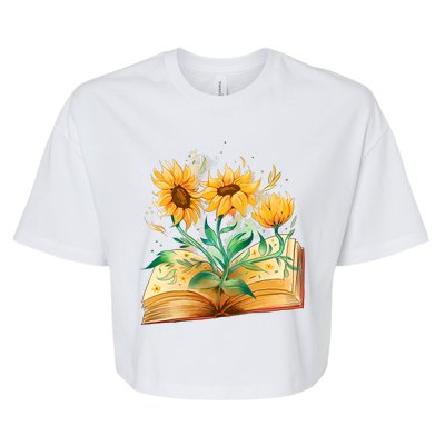 Sunflower Book Bella+Canvas Jersey Crop Tee