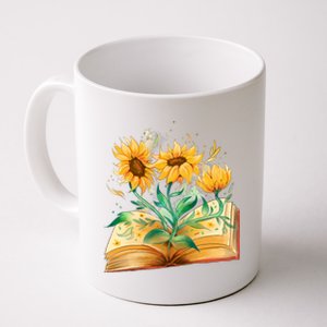 Sunflower Book Coffee Mug