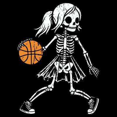 Spooky Basketball Skeletons Spooky Basketball Halloween T-Shirt