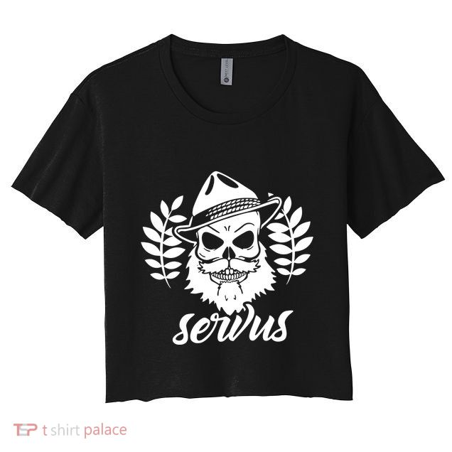 Servus Bavaria Skull Crop Top