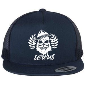 Servus Bavaria Skull Flat Bill Trucker Hat