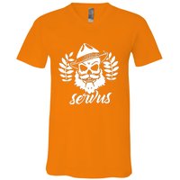 Servus Bavaria Skull V-Neck T-Shirt