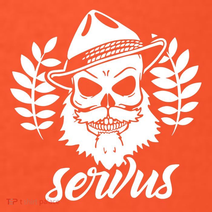 Servus Bavaria Skull Button