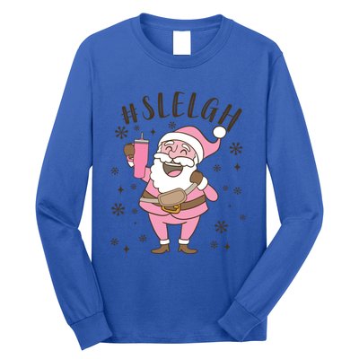 Sleigh Bougie Santa Tumbler Boojee Boujee Funny Christmas Great Gift Long Sleeve Shirt