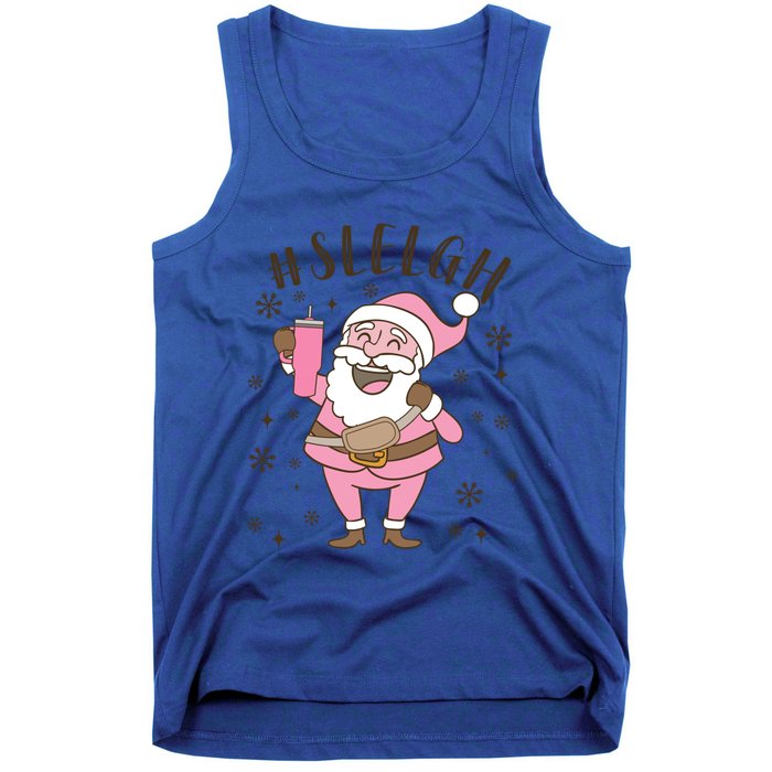 Sleigh Bougie Santa Tumbler Boojee Boujee Funny Christmas Great Gift Tank Top