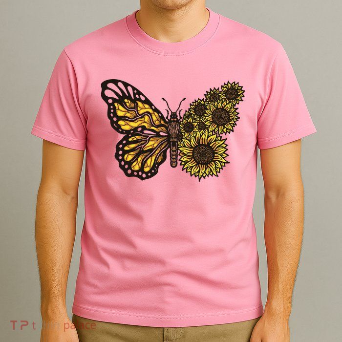 Sunflower Butterfly T-Shirt