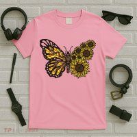 Sunflower Butterfly T-Shirt