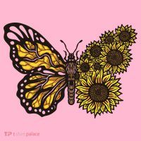 Sunflower Butterfly Premium T-Shirt