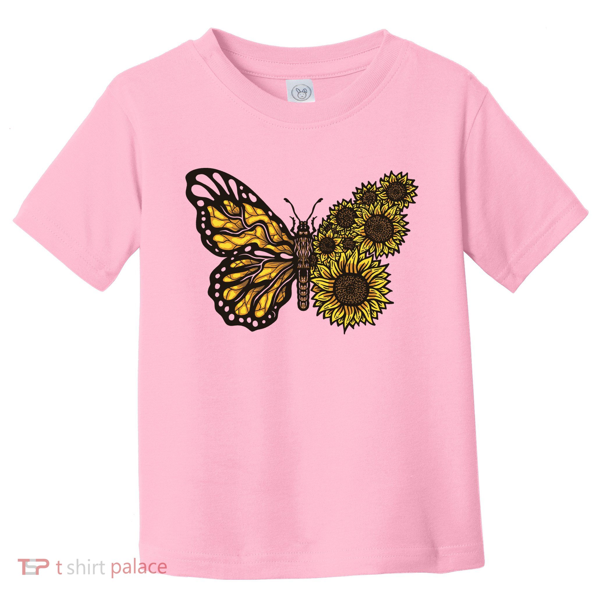 Sunflower Butterfly Toddler T-Shirt