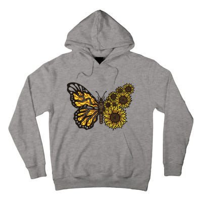 Sunflower Butterfly Tall Hoodie