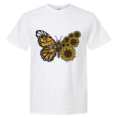 Sunflower Butterfly Garment-Dyed Heavyweight T-Shirt