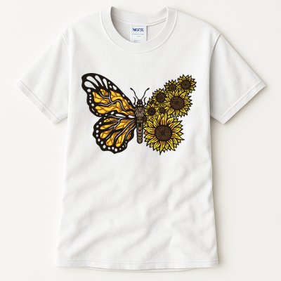 Sunflower Butterfly Tall T-Shirt