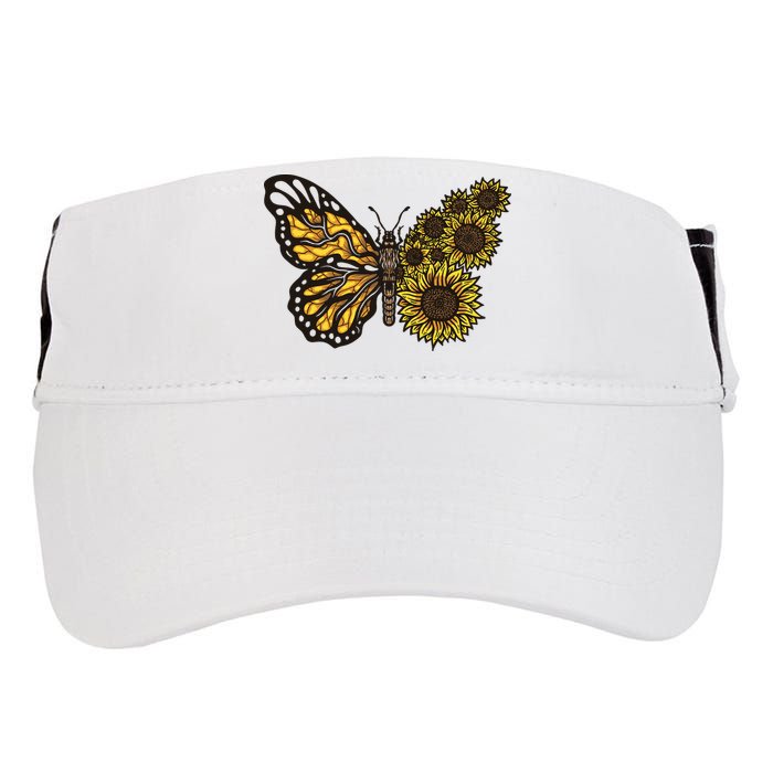 Sunflower Butterfly Adult Drive Performance Visor