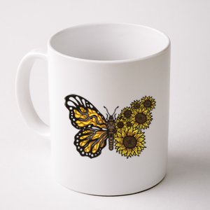 Sunflower Butterfly Coffee Mug