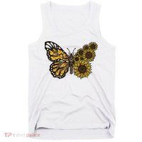 Sunflower Butterfly Tank Top
