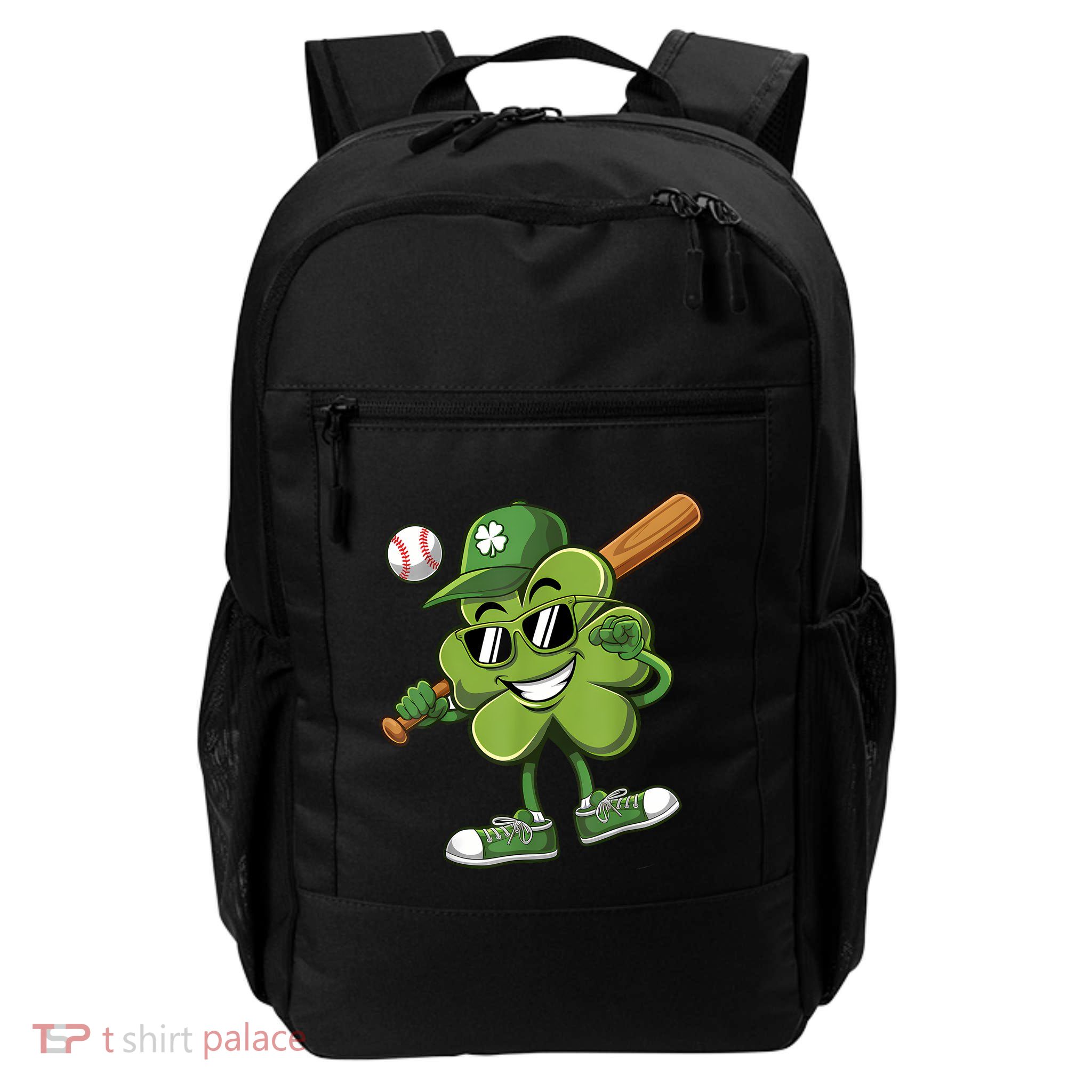 Shamrock Baseball Shirts Funny St Patricks Day Backpack