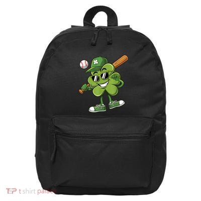 Shamrock Baseball Shirts Funny St Patricks Day 16 in Basic Backpack
