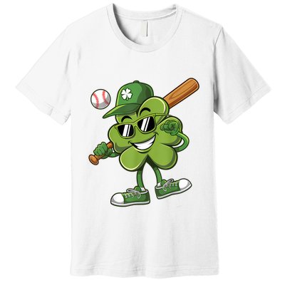 Shamrock Baseball Shirts Funny St Patricks Day Premium T-Shirt