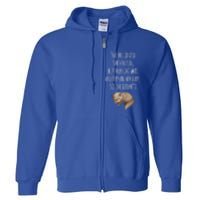 She Believed She Could But Her Cat Was Asleep On Her Lap Cute Gift Full Zip Hoodie