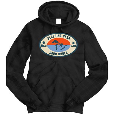 Sleeping Bear Sand Dunes Michigan Michigander Great Lakes Tie Dye Hoodie