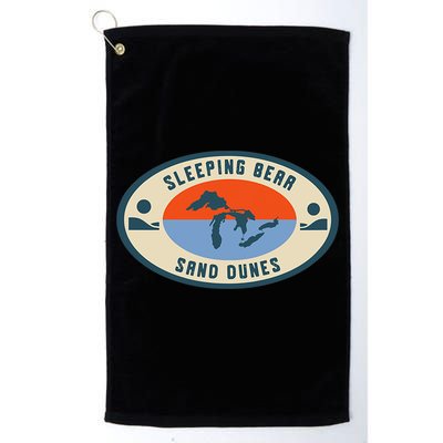 Sleeping Bear Sand Dunes Michigan Michigander Great Lakes Golf Towel