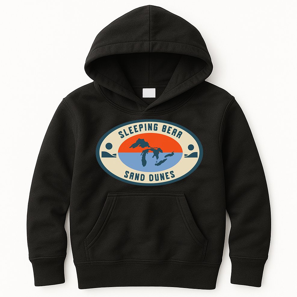 Sleeping Bear Sand Dunes Michigan Michigander Great Lakes Kids Hoodie