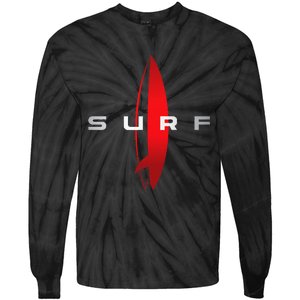 Surf Beach Surfing Surfboarding Beach Surfboard Surfers Tie-Dye Long Sleeve Shirt