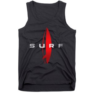 Surf Beach Surfing Surfboarding Beach Surfboard Surfers Tank Top