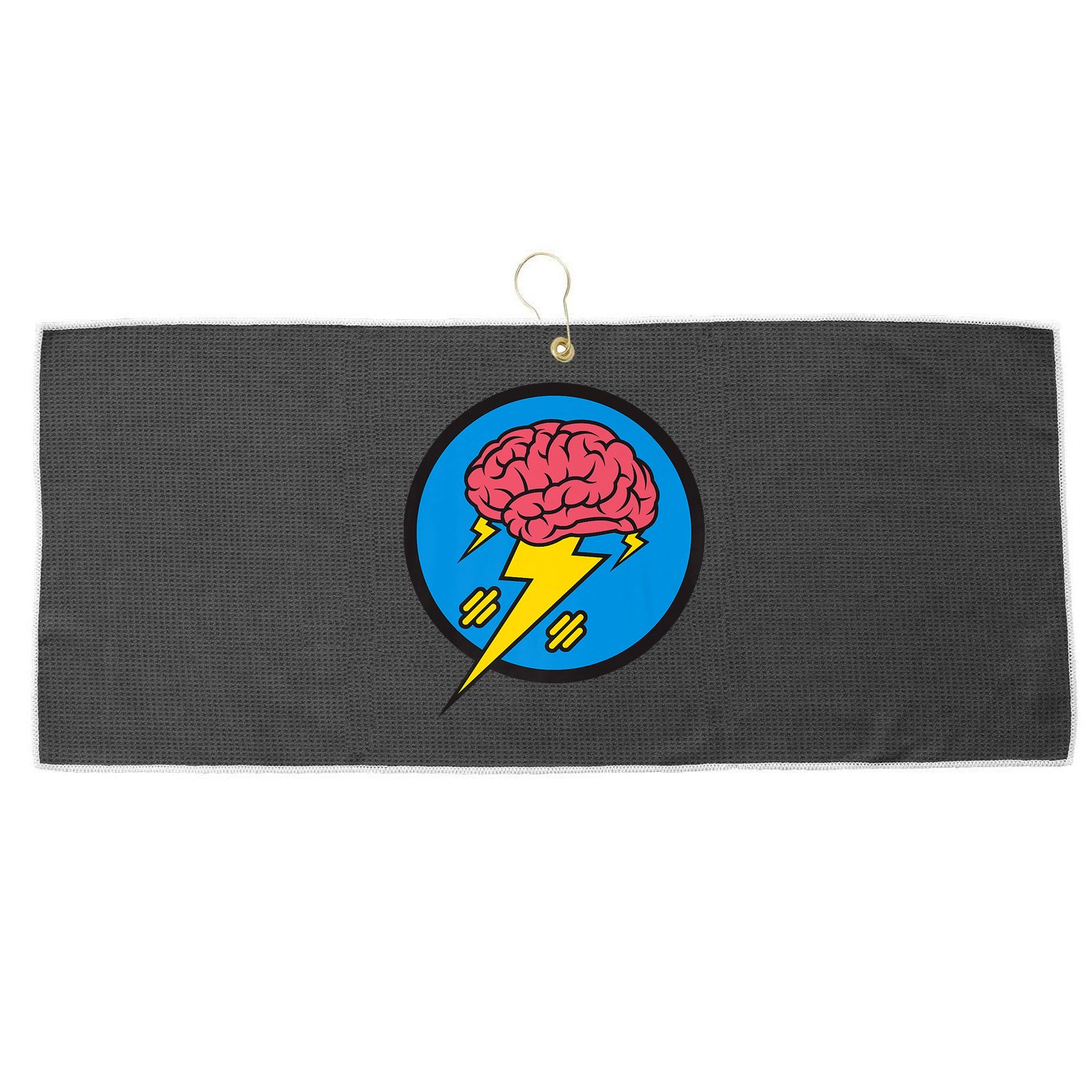 Shakevision Brainstorming Large Microfiber Waffle Golf Towel