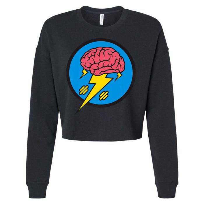 Shakevision Brainstorming Cropped Pullover Crew