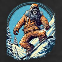 Skateboarding Bigfoot Sasquatch On Skateboard Skater Gift 7 Panel Mesh Trucker Snapback Hat