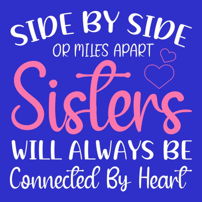 Side By Side Or Miles Apart Sisters Will Always Be Connected Gift 16 in Basic Backpack
