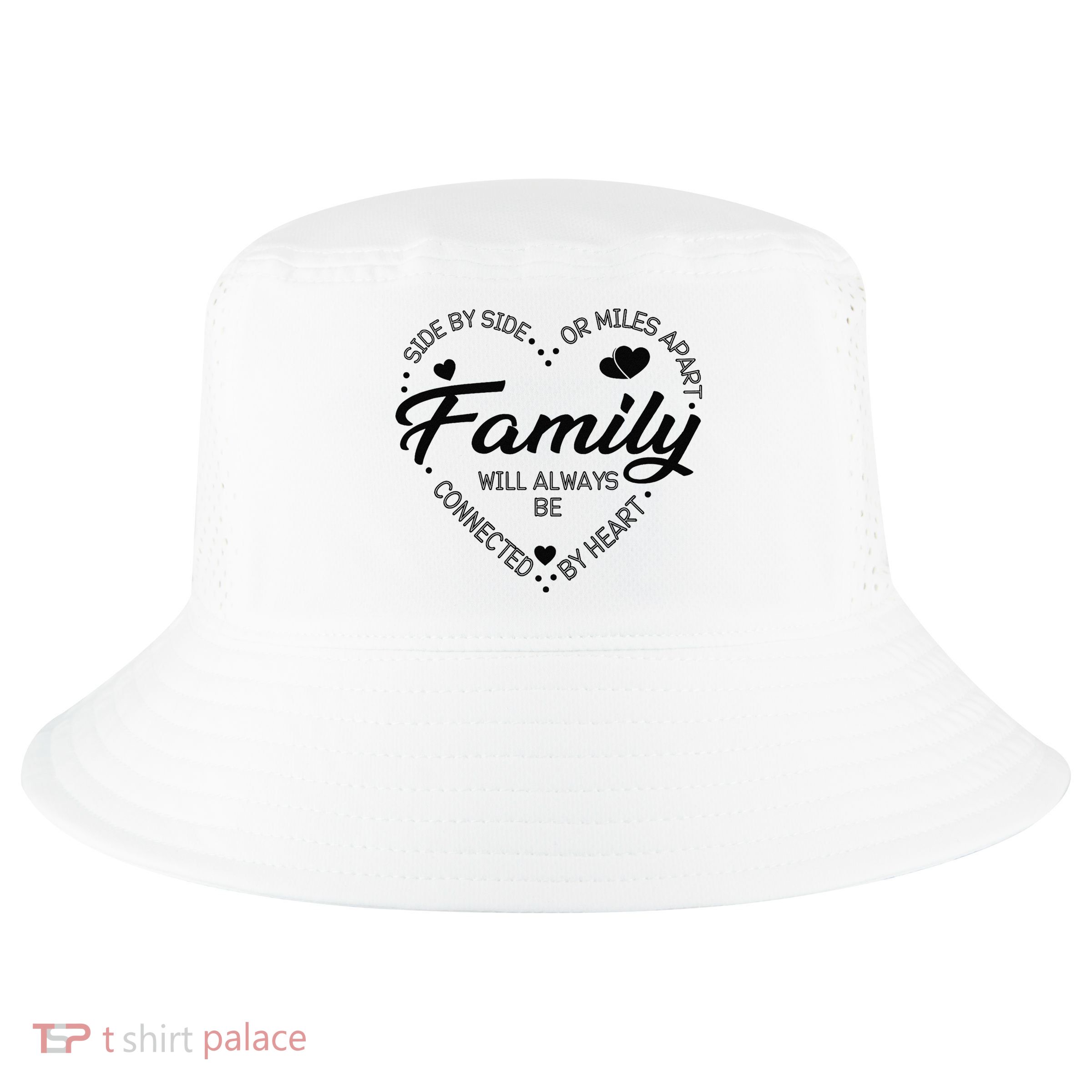 Side by Side or Miles Apart Family Heart Family Cool Comfort Performance Bucket Hat