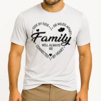 Side by Side or Miles Apart Family Heart Family Cooling Performance Crew T-Shirt