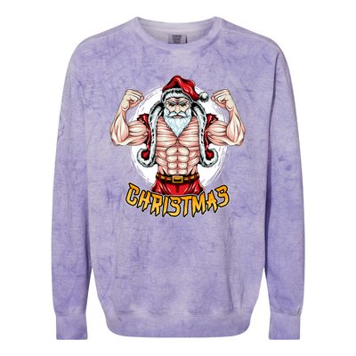 Santa Beast Colorblast Crewneck Sweatshirt