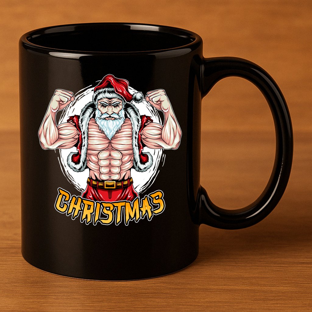 Santa Beast 11oz C Handle Ceramic Mug