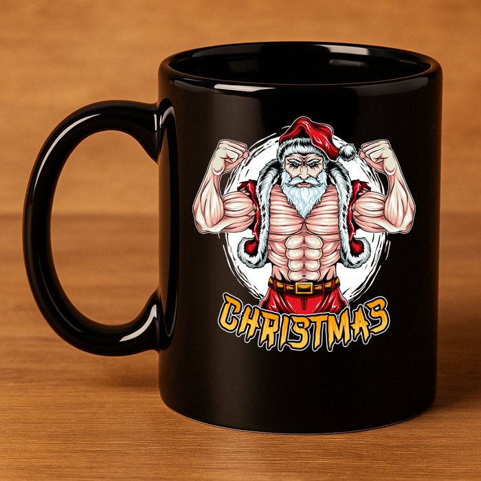 Santa Beast 11oz C Handle Ceramic Mug