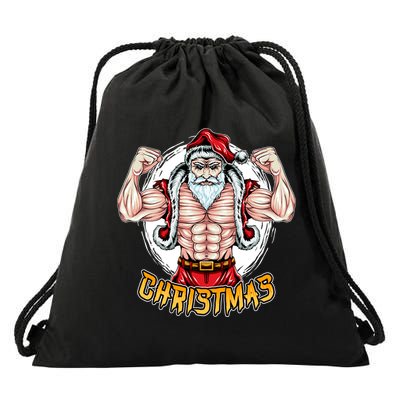Santa Beast Drawstring Bag