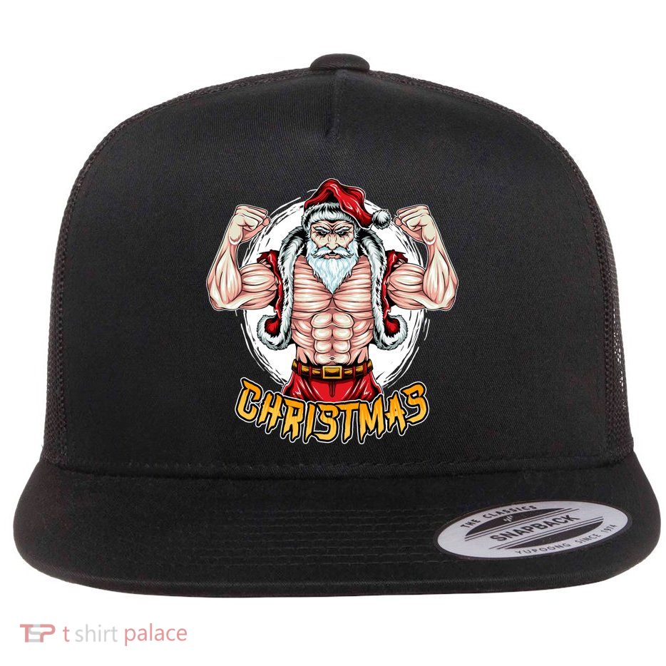 Santa Beast Flat Bill Trucker Hat