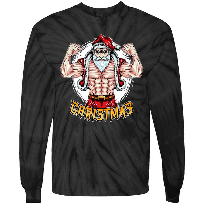 Santa Beast Tie-Dye Long Sleeve Shirt