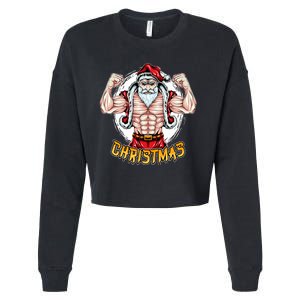 Santa Beast Cropped Pullover Crew