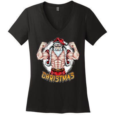 Santa Beast Women's V-Neck T-Shirt